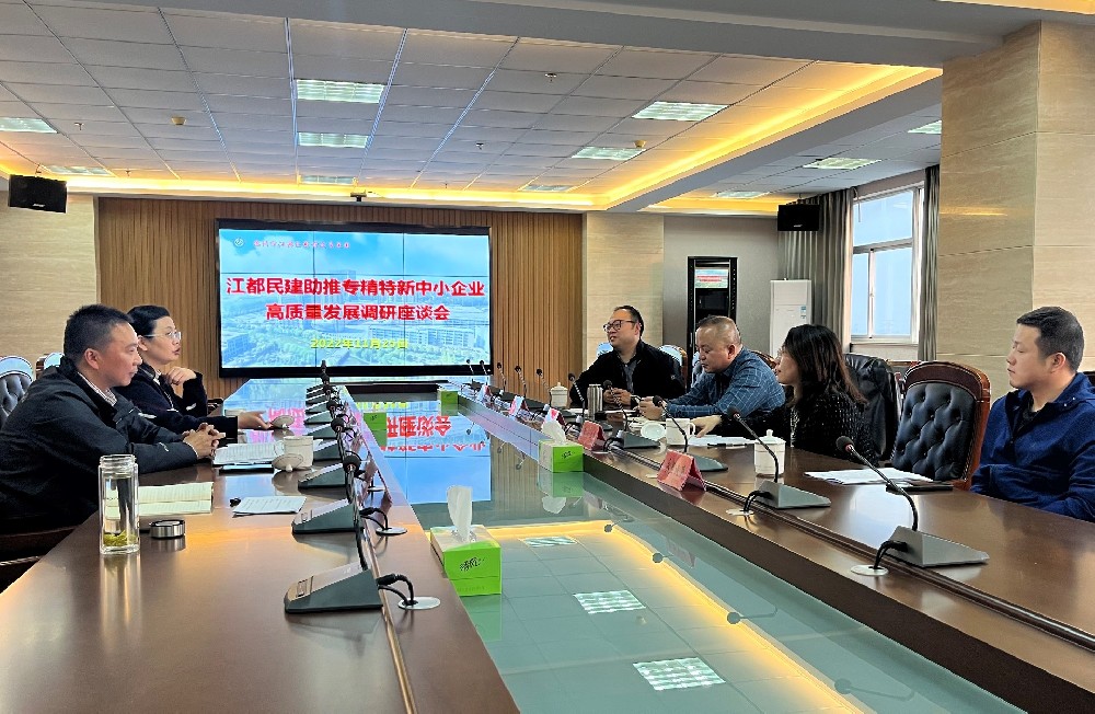 民建江都区基层委员会开展调研助推专精特新企业高质量发展